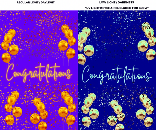 Glow - Congratulations Ballons and Confetti