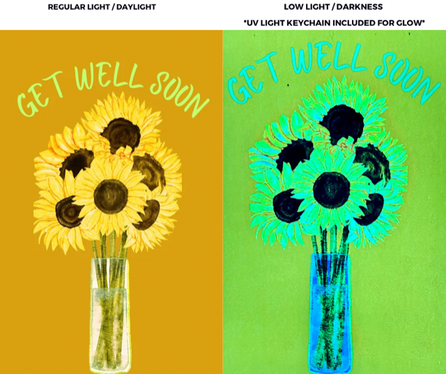 Glow Get Well Sunflowers in Vase