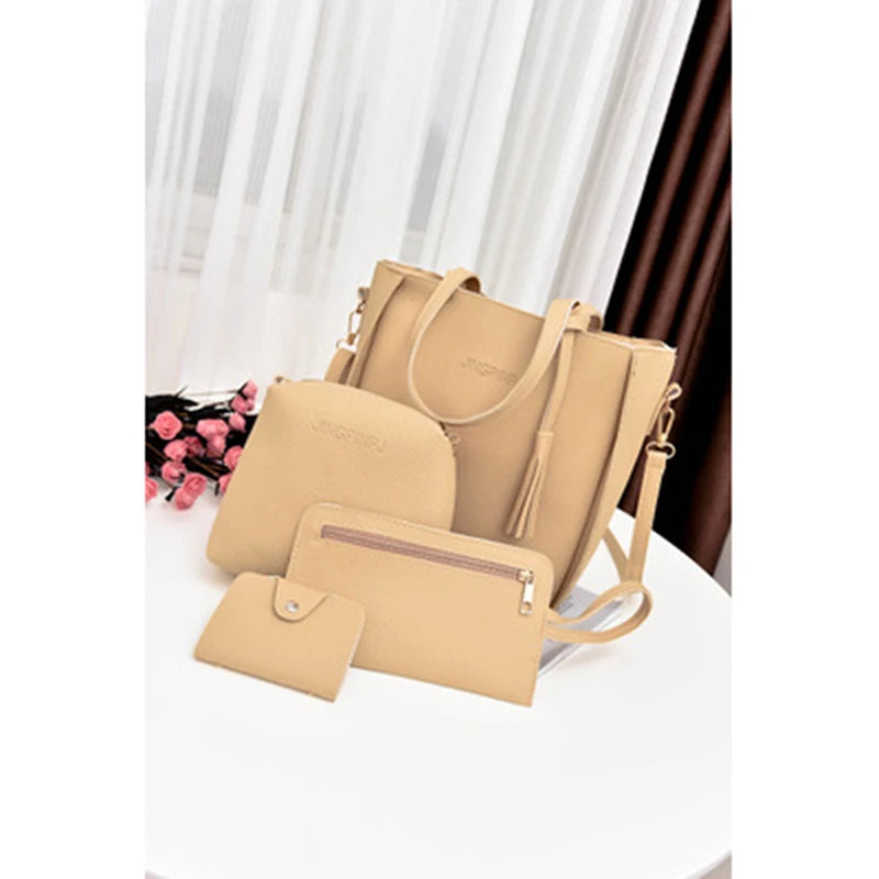 Women Top-Handle Bags Female Composite Bags Set