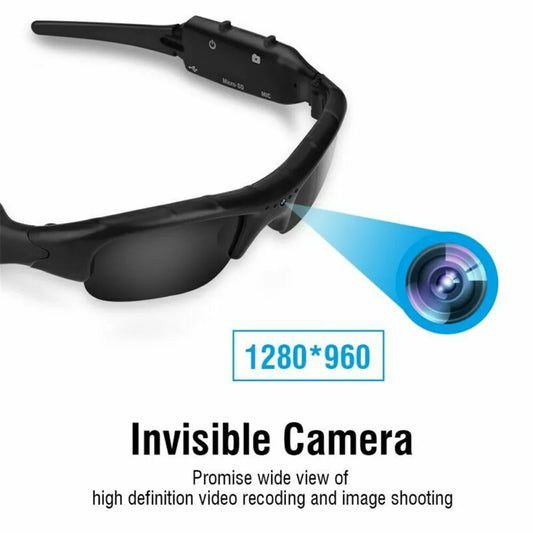 Mini Camera 1080P HD Riding Glasses or Eyewear Shades DVR