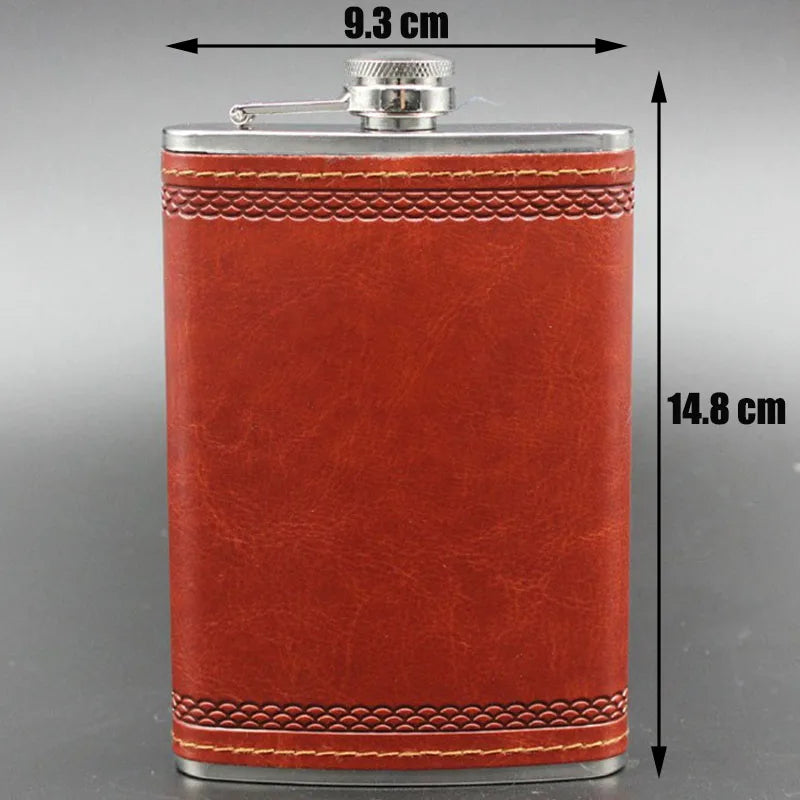 Hip Flask with Funnel 9 OZ Stainless Steel Flasks