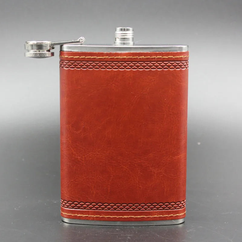 Hip Flask with Funnel 9 OZ Stainless Steel Flasks