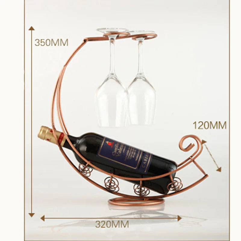 Creative Metal Wine Rack Hanging Wine Glass Holder