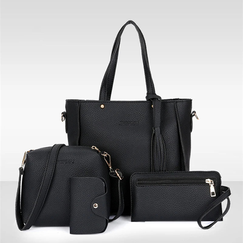 Women Top-Handle Bags Female Composite Bags Set