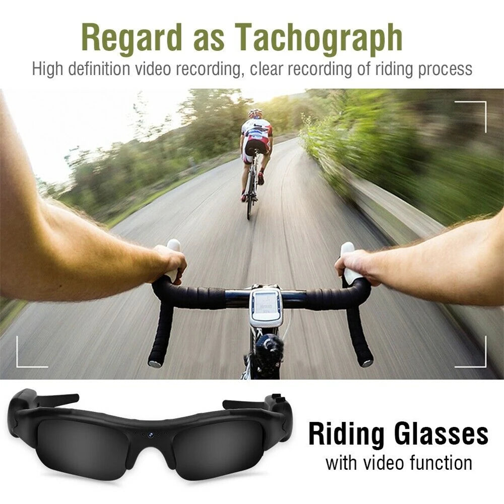 Mini Camera 1080P HD Riding Glasses or Eyewear Shades DVR