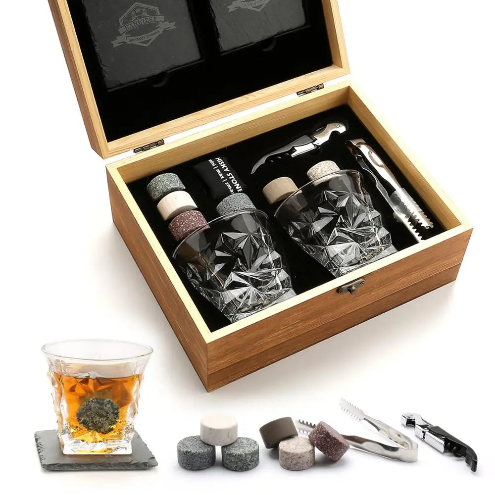 Whiskey Scotch Bourbon Whiskey Glass Gift Box Set