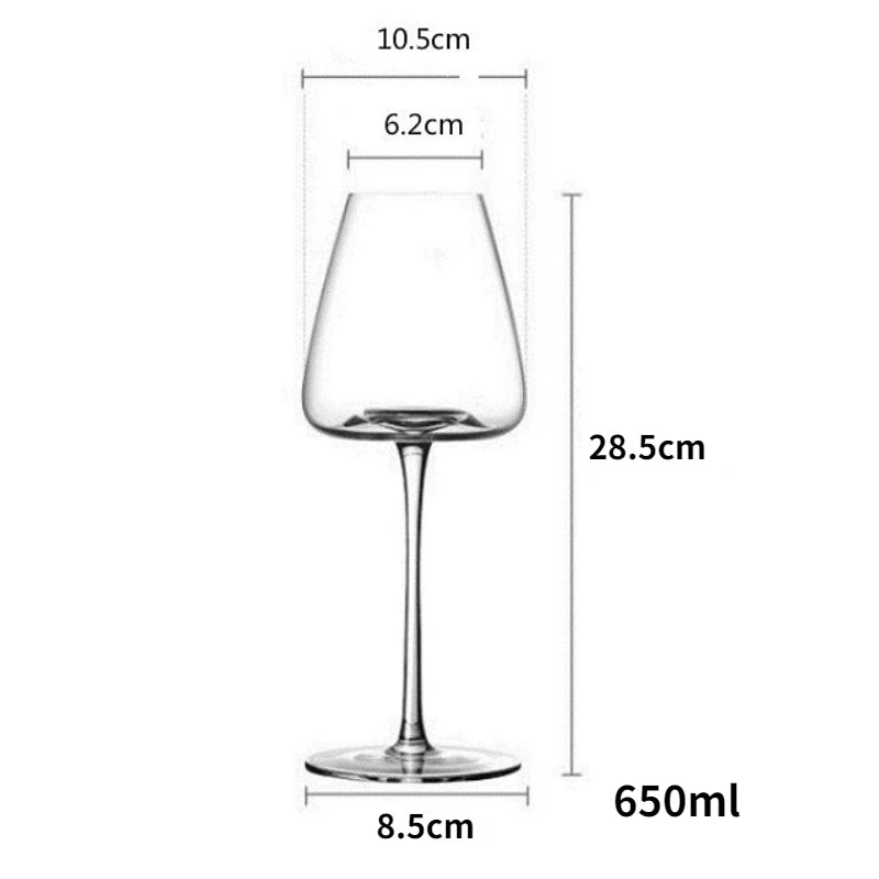 500-600Ml Collection Level Handmade Red Wine Glass Ultra-Thin Crystal