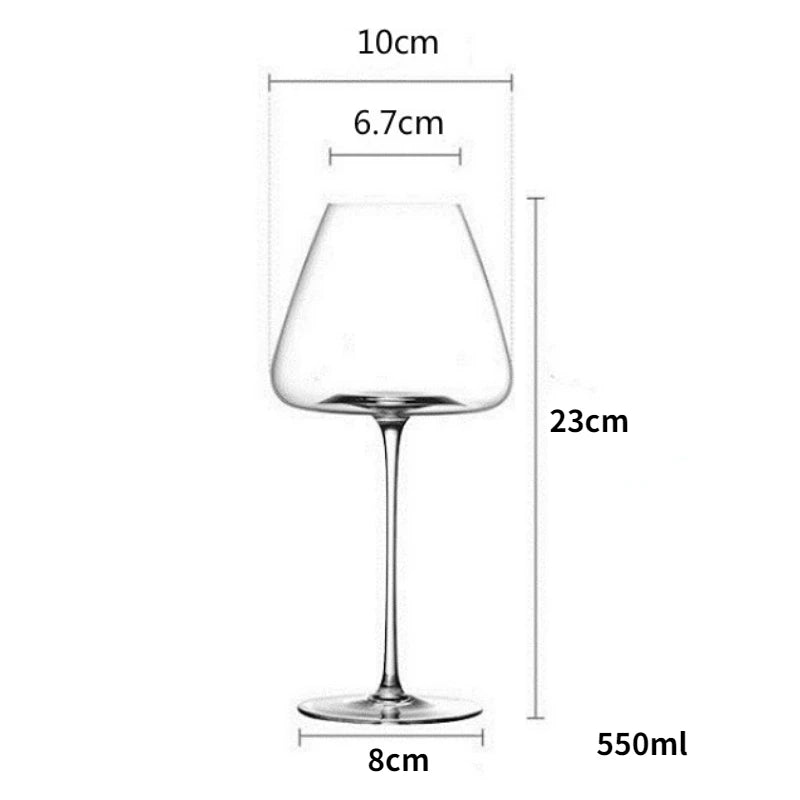 500-600Ml Collection Level Handmade Red Wine Glass Ultra-Thin Crystal