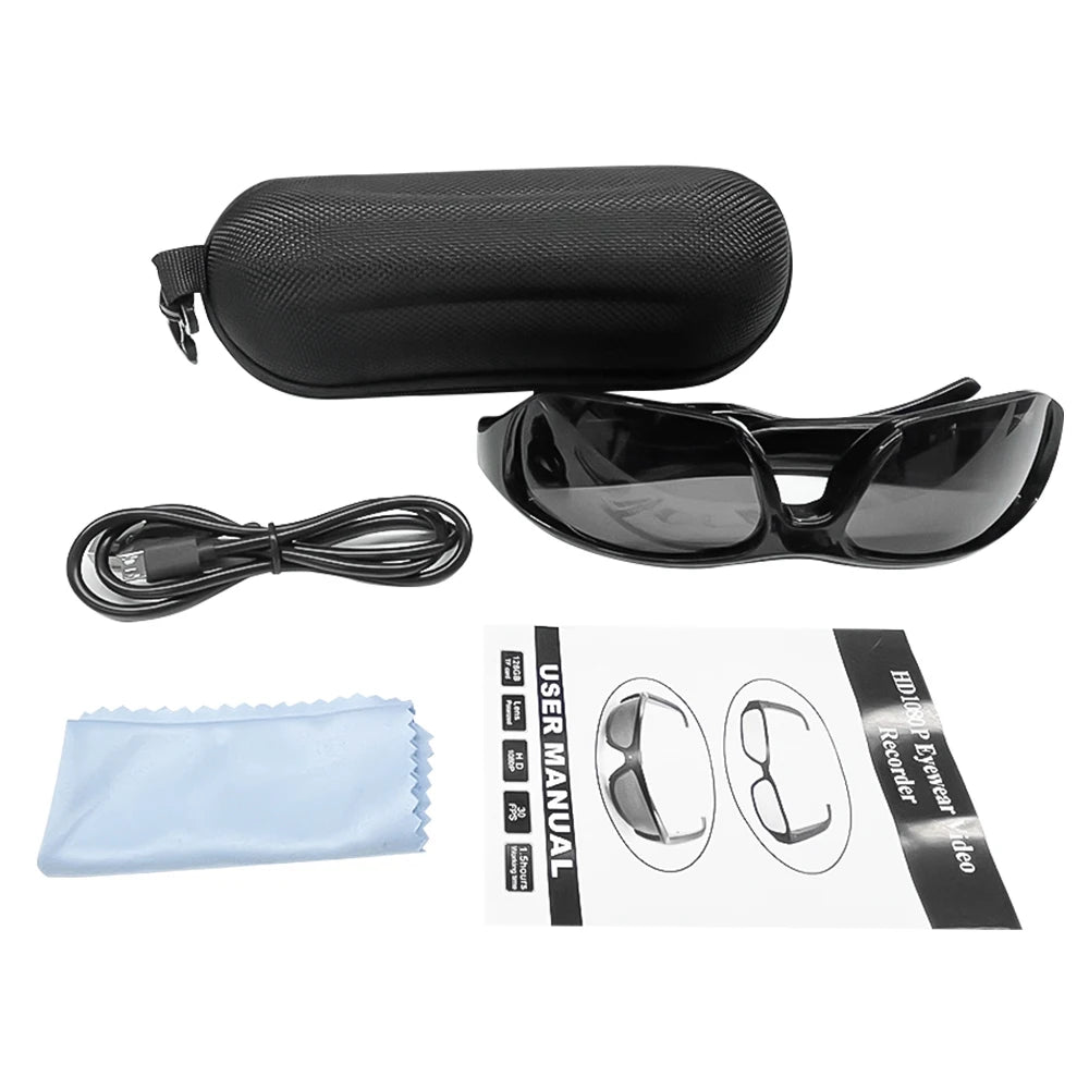 HD 1080P Mini Glasses Camera Video Recorder Wearable Sunglasses