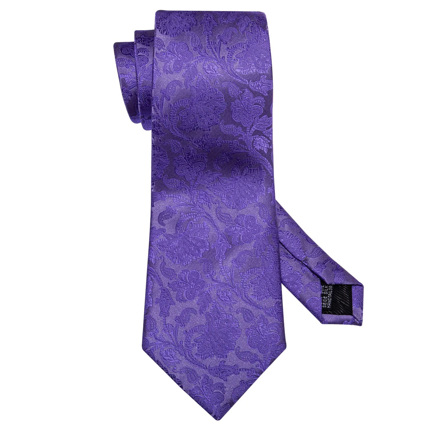 11 Styles Men 100% Silk Tie For Men Wedding Purple Necktie Dress Gift Set - BW