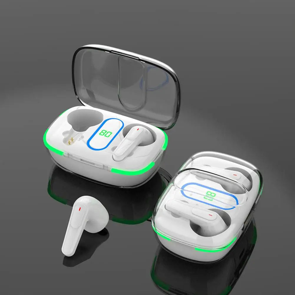 Touch Control Transparent Shell Surround Sound Bluetooth-compatible 5.3 Earbuds