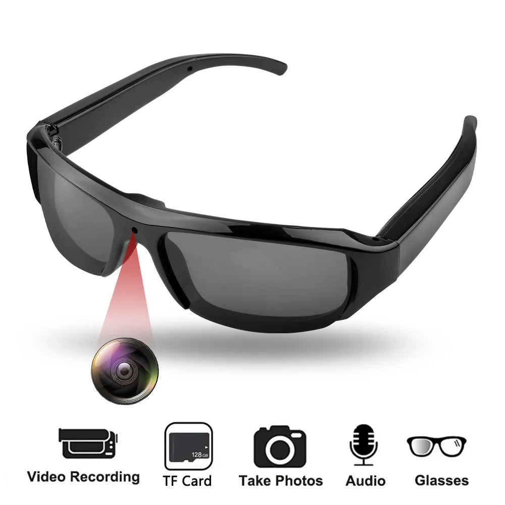 HD 1080P Mini Glasses Camera Video Recorder Wearable Sunglasses