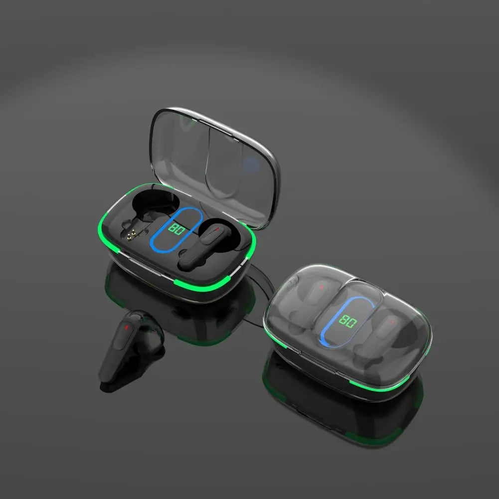 Touch Control Transparent Shell Surround Sound Bluetooth-compatible 5.3 Earbuds