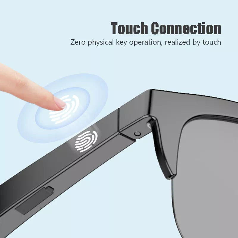 F06 Smart 5.3 Glasses Anti-Blu-ray Stereo - Touch Wireless Bluetooth HiFi Sound Quality