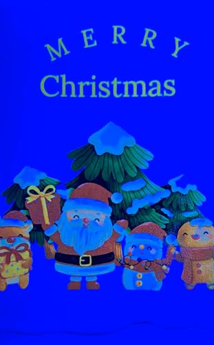 Glow Greeting Card - Santa and Friends